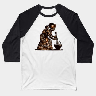 Afrocentric Mother And Baby Baseball T-Shirt